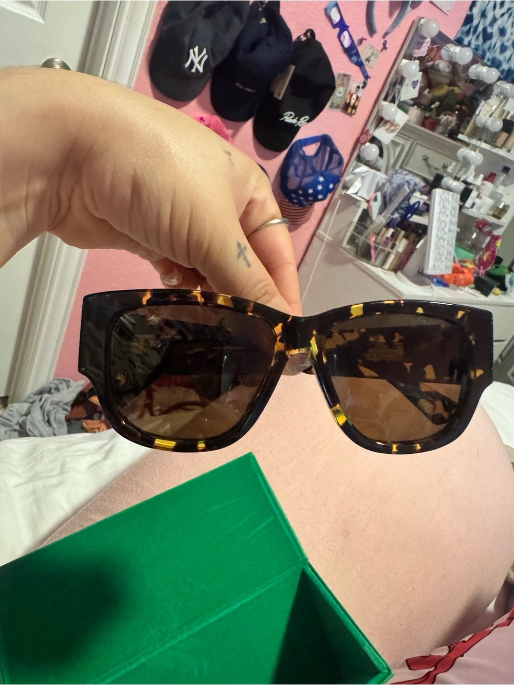 Bottega Veneta Tortoiseshell Sunglasses with Brown Lenses